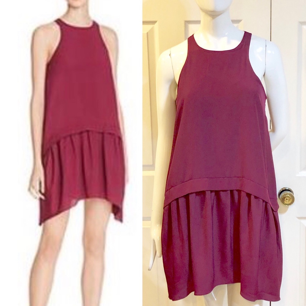 Likely-NWT-“Pasadena” Drop Waist Dress in Plum-Sz M